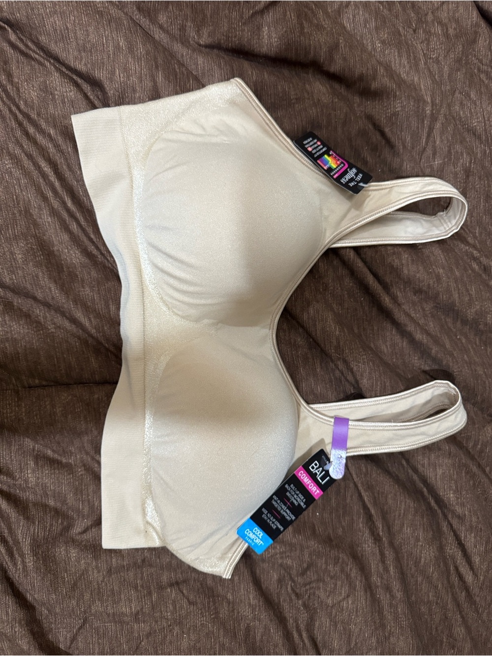 Bali Wirefree Everyday Bra in Beige Cream